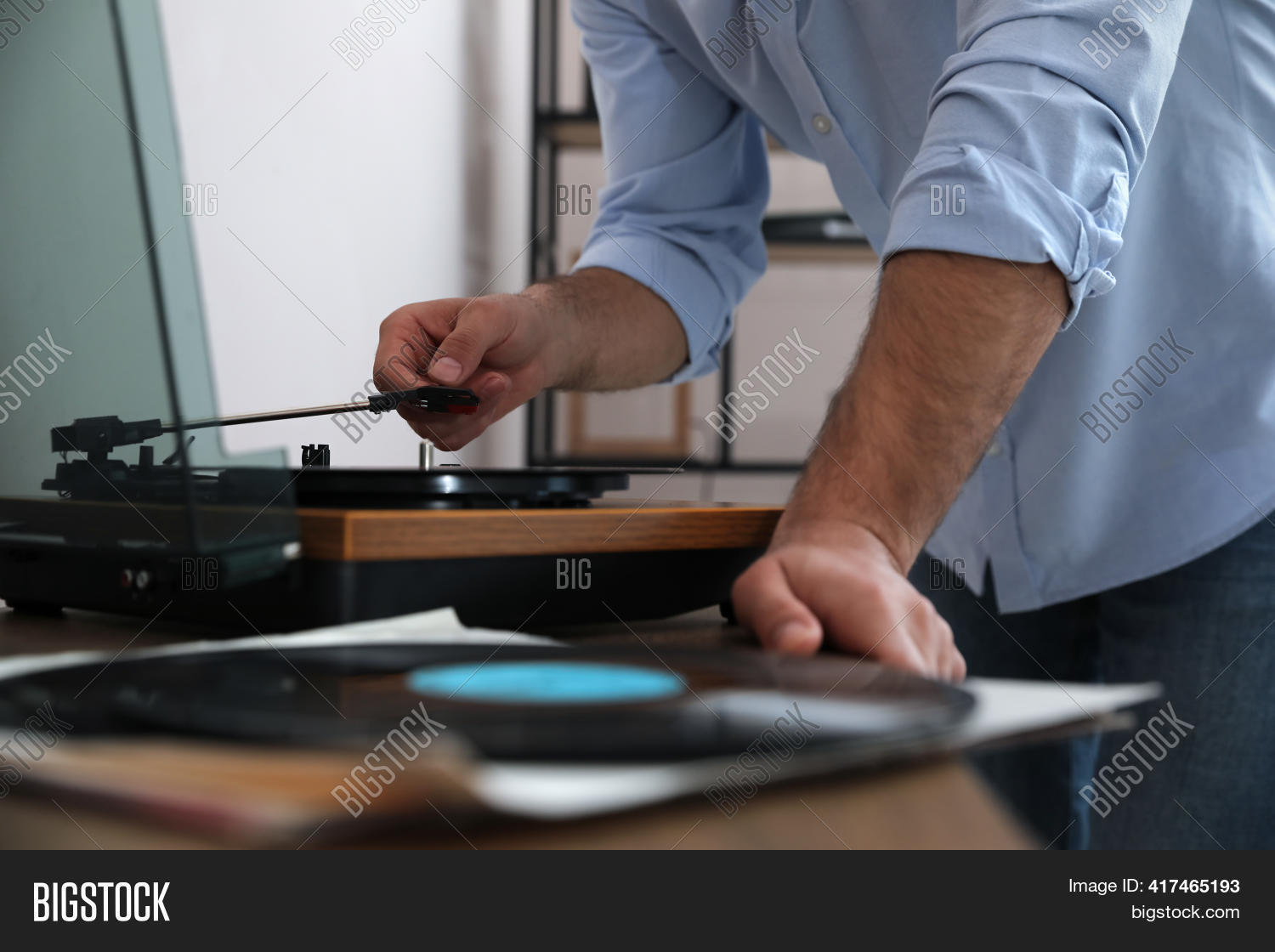 Man Using Turntable Image & Photo (Free Trial) Bigstock