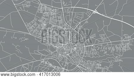 Urban Vector City Map Of Holstebro, Denmark