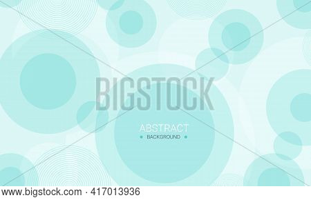 Blue Color Abstract And Mordern Background With Circle Concept.