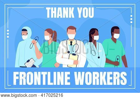 Medical Frontline Workers Social Media Post Mockup