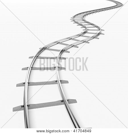 The railway for a train