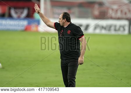 Rio, Brazil - April 15, 2021: Rogerio Ceni Coach In Match Between Flamengo V Vasco By Carioca Champi