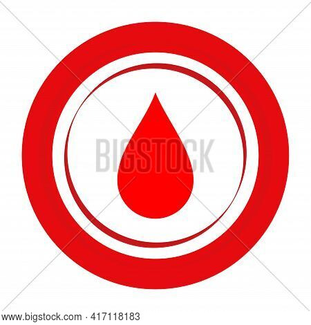 World Blood Donor Day. Medical Design Concept For 14 June. Banner With Text And Red Blood Drop.