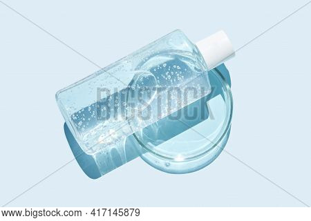 Luqiud Cosmetic Product. Jelly Bubble Transparent Toner. Makeup Cleaner. Aqua Hair Conditioner
