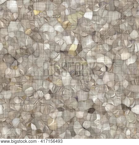 Rustic Blotched Charcoal Grey French Linen Woven Texture Background. Blobby Neutral Old Vintage Clot