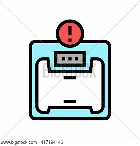 Excess Weight Bariatric Color Icon Vector. Excess Weight Bariatric Sign. Isolated Symbol Illustratio