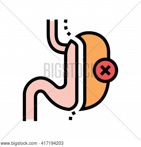 Sleeve Resection Bariatric Color Icon Vector. Sleeve Resection Bariatric Sign. Isolated Symbol Illus