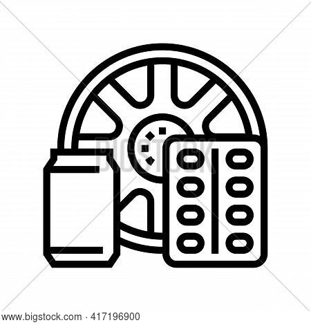 Products From Aluminium Line Icon Vector. Products From Aluminium Sign. Isolated Contour Symbol Blac