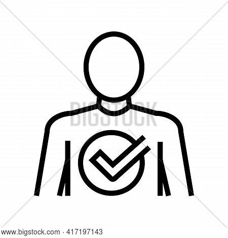 After Bariatric Line Icon Vector. After Bariatric Sign. Isolated Contour Symbol Black Illustration