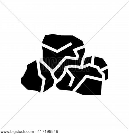 Bauxite Aluminium Production Line Icon Vector. Bauxite Aluminium Production Sign. Isolated Contour S