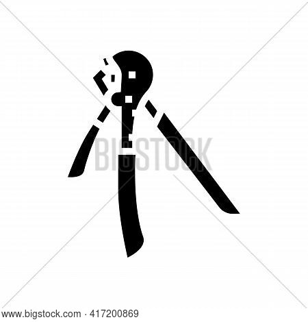 Step Crimper Line Icon Vector. Step Crimper Sign. Isolated Contour Symbol Black Illustration