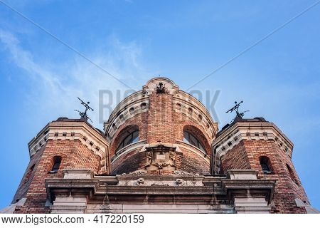 Gardos Tower Seen During A Sunny Afternoon In Zemun, Belgrade, Serbia. Also Called Kula Sibinjanin J