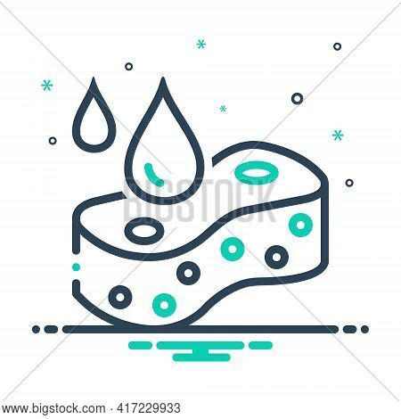 Mix Icon For Absorb Siphon Suck Imbibe Drop