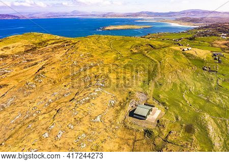 Aerial View Of Portnoo Seen From Dunmore Head In County Donegal, Ireland.