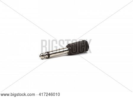 Adapter Jack Mini Jack On White Background Isolated.