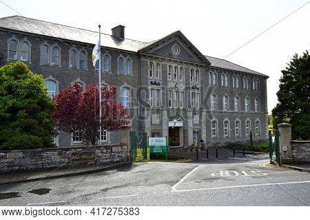 BELLEEK, NORTHERN IRELAND - 19 MAY 2011: The Belleek Pottery Works factory produces porcelain that is characterised by its thinness, slightly iridescent surface.
