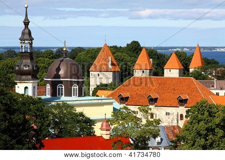 The Old Town In Tallinn, Estonia