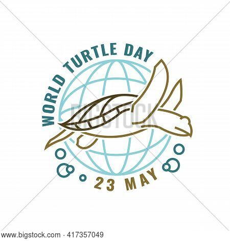 World Turtle Day In May. International Event Logo