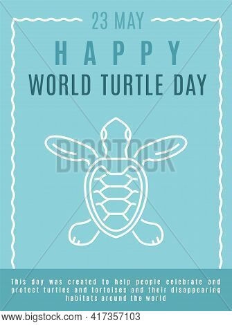 World Turtle Day In May. International Event Poster