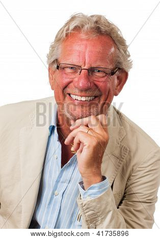 Close-up Portrait Of Handsome Business Man.