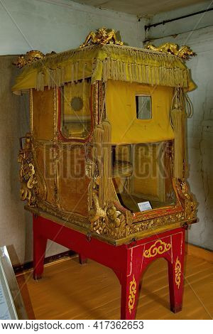 Ulaanbaatar. Mongolia. June 08, 2015. Exhibits Of The Palace Of The Last Emperor Bogdo-gegen Viii. A