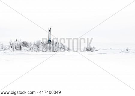 Winter Lndscape - North Face Of Baikal Lake In Siberia, Russia