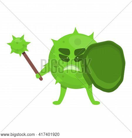 Bacilli Antibiotic Resistance Icon. Cartoon Of Bacilli Antibiotic Resistance Vector Icon For Web Des