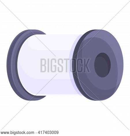 Thread Production Big Bobine Icon. Cartoon Of Thread Production Big Bobine Vector Icon For Web Desig