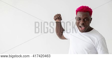Angry Man. Threaten Gesture. Strength Power. Stress Outburst. Straggle Opposition. Aggressive Africa