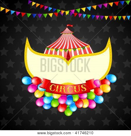 Vintage cirkus plakat
