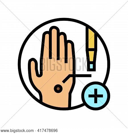 Skin Biopsy Color Icon Vector. Skin Biopsy Sign. Isolated Symbol Illustration