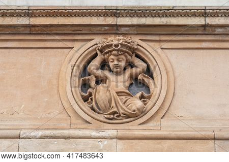 July 2020. London. Deatail On The Victoria And Albert Or V And A Museum, London, England