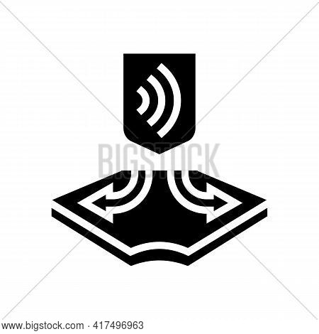 Stretched Fabrics Properties Glyph Icon Vector. Stretched Fabrics Properties Sign. Isolated Contour 