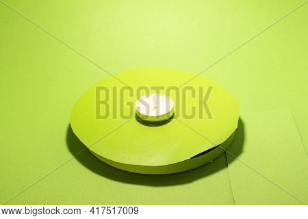 Warming Candle Small Round Isolated Chromakey Glowing Fire