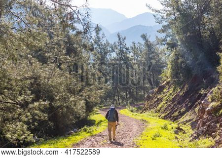 Beautiful landscapes on the Carian trail. Aegean Sea, Turkey.