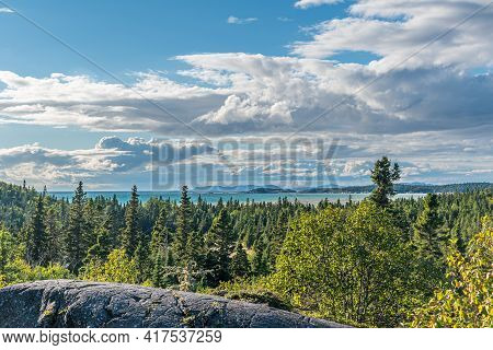 Landscape With Forest In Ontario, Pukaskwa National Park. Canada.