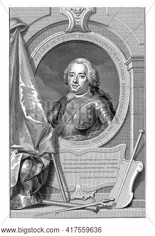 Portrait of William IV, vintage engraving.