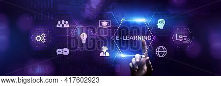 E-learning Edtech Education Technology Elearning Online Learning Internet Technology Concept