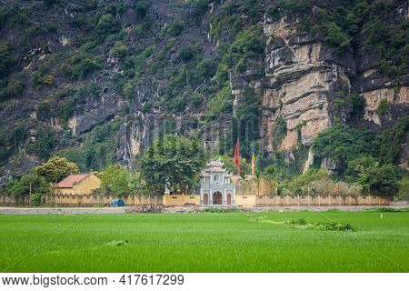 Tropical Tam Coc Vietnam Landscape