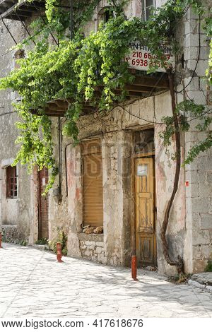 The Famous Karytaina Village Located In Arcadia Peloponnese, Greece