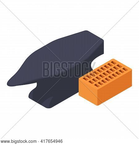 Blacksmith Tool Icon. Isometric Illustration Of Blacksmith Tool Vector Icon For Web