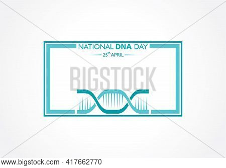 Vector Illustration Of National Dna Day Observed On April 25