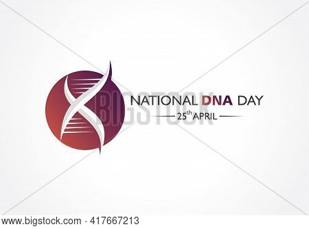 Vector Illustration Of National Dna Day Observed On April 25