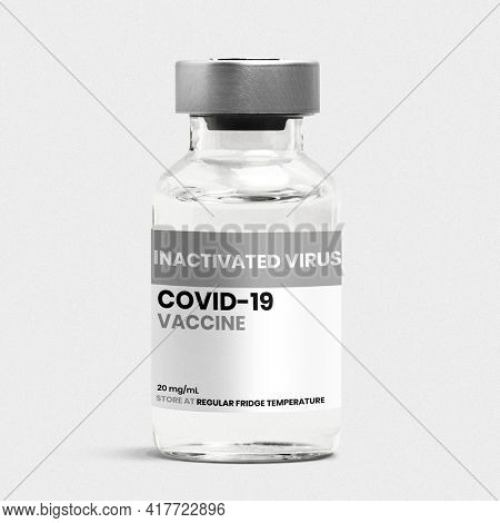 COVID-19 inactivated virus vaccine injection glass bottle