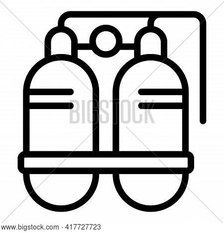 Swimming Equipment Icon. Outline Swimming Equipment Vector Icon For Web Design Isolated On White Bac