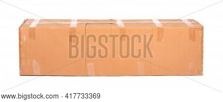 Very Large Cardboard Box, Isolated On White