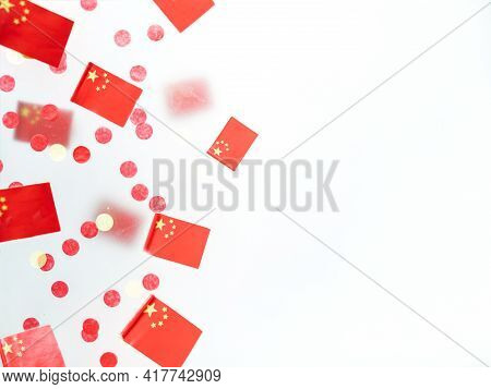 Day Formation Peoples Republic China. October 1. National Holiday, Concept Freedom, Patriotism And M