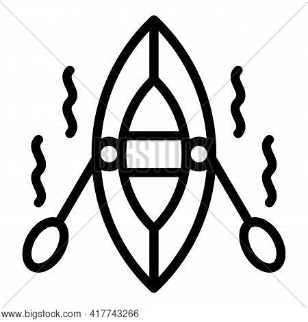 Hiking Ship Icon. Outline Hiking Ship Vector Icon For Web Design Isolated On White Background