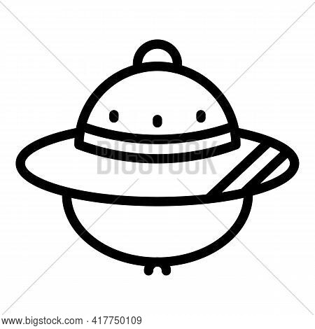 Safari Hunting Hat Icon. Outline Safari Hunting Hat Vector Icon For Web Design Isolated On White Bac