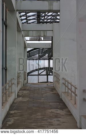 Interior Elements Of An Aboveground Pedestrian Crossing